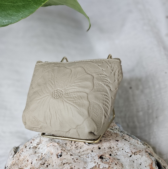 100% leather coin purse with handmade design - Picture 4 of 4